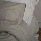 Natural linen bedding set - natural