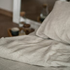 Natural linen bedding set - natural