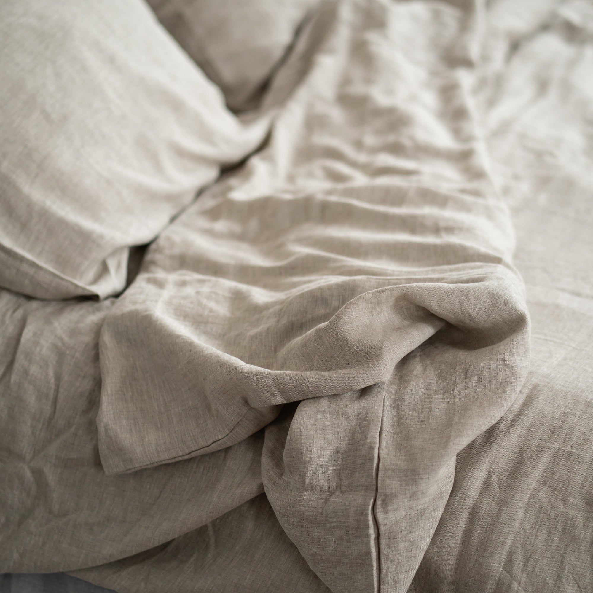 Natural linen bedding set - natural