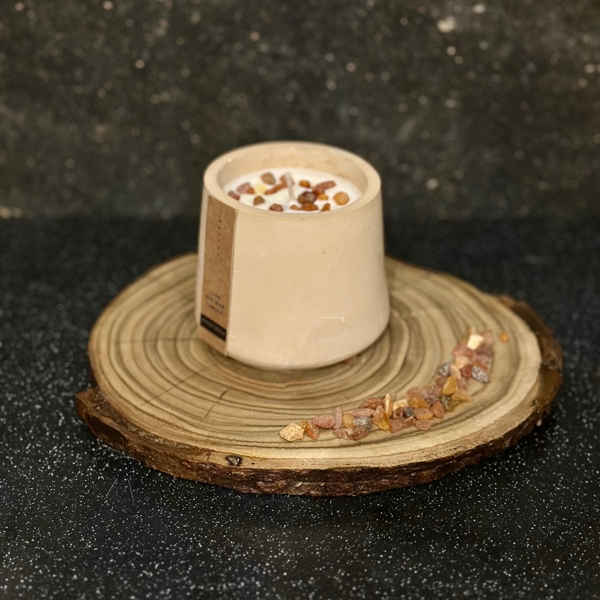 Organic soy wax candle - Harmonia Linens