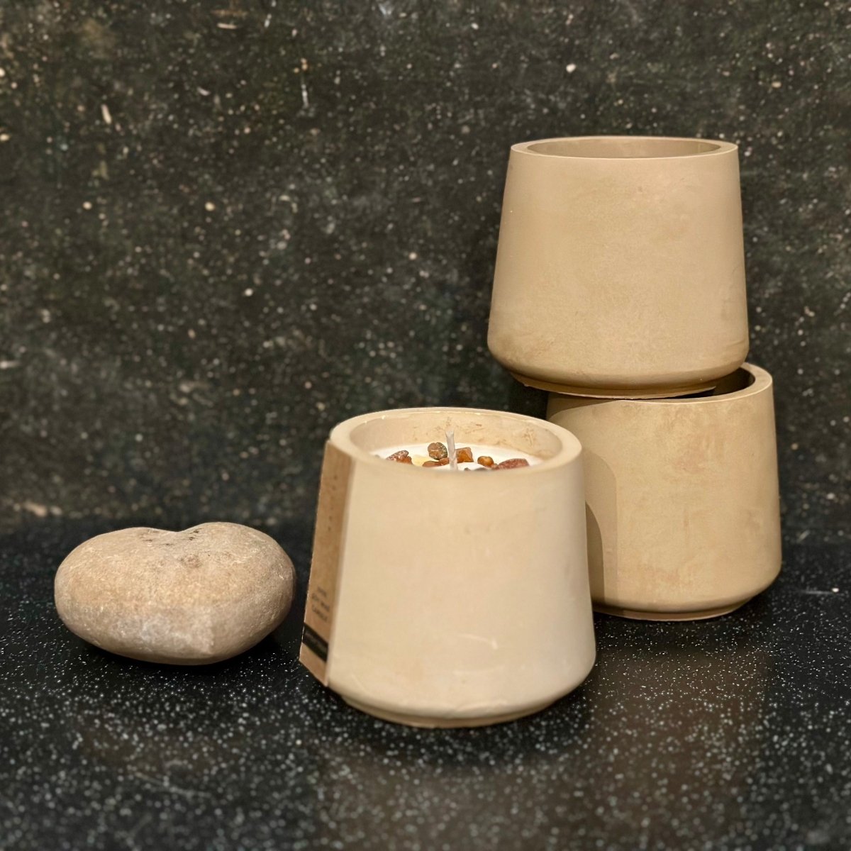 Organic soy wax candle - Harmonia Linens