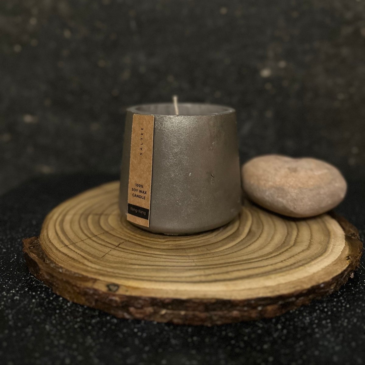 Organic soy wax candle - Harmonia Linens