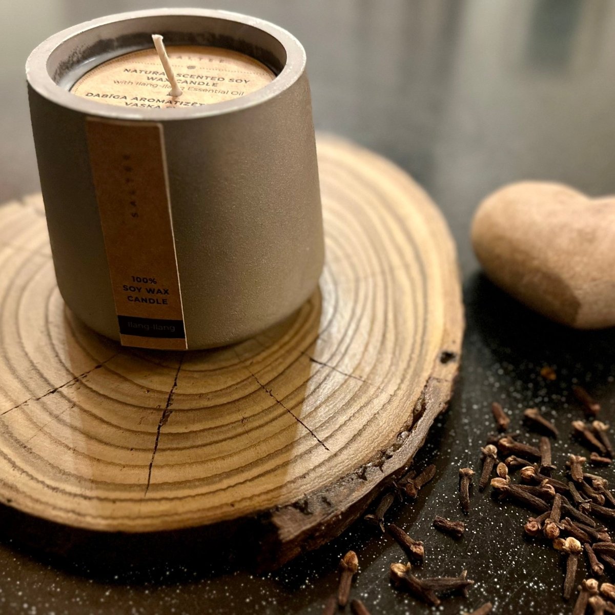 Organic soy wax candle - Harmonia Linens