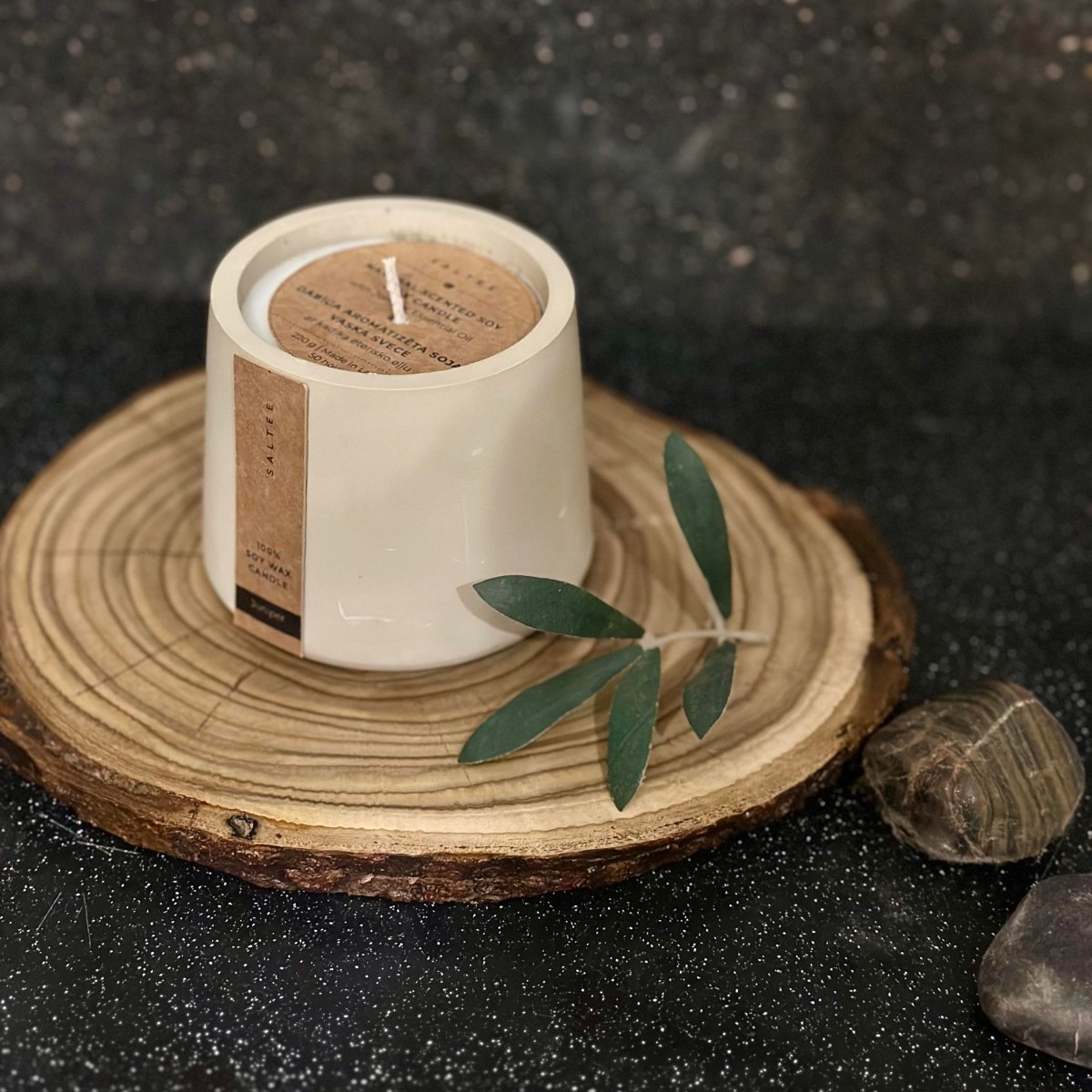 Organic soy wax candle - Harmonia Linens