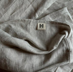 Natural Linen Fitted Sheet - sage