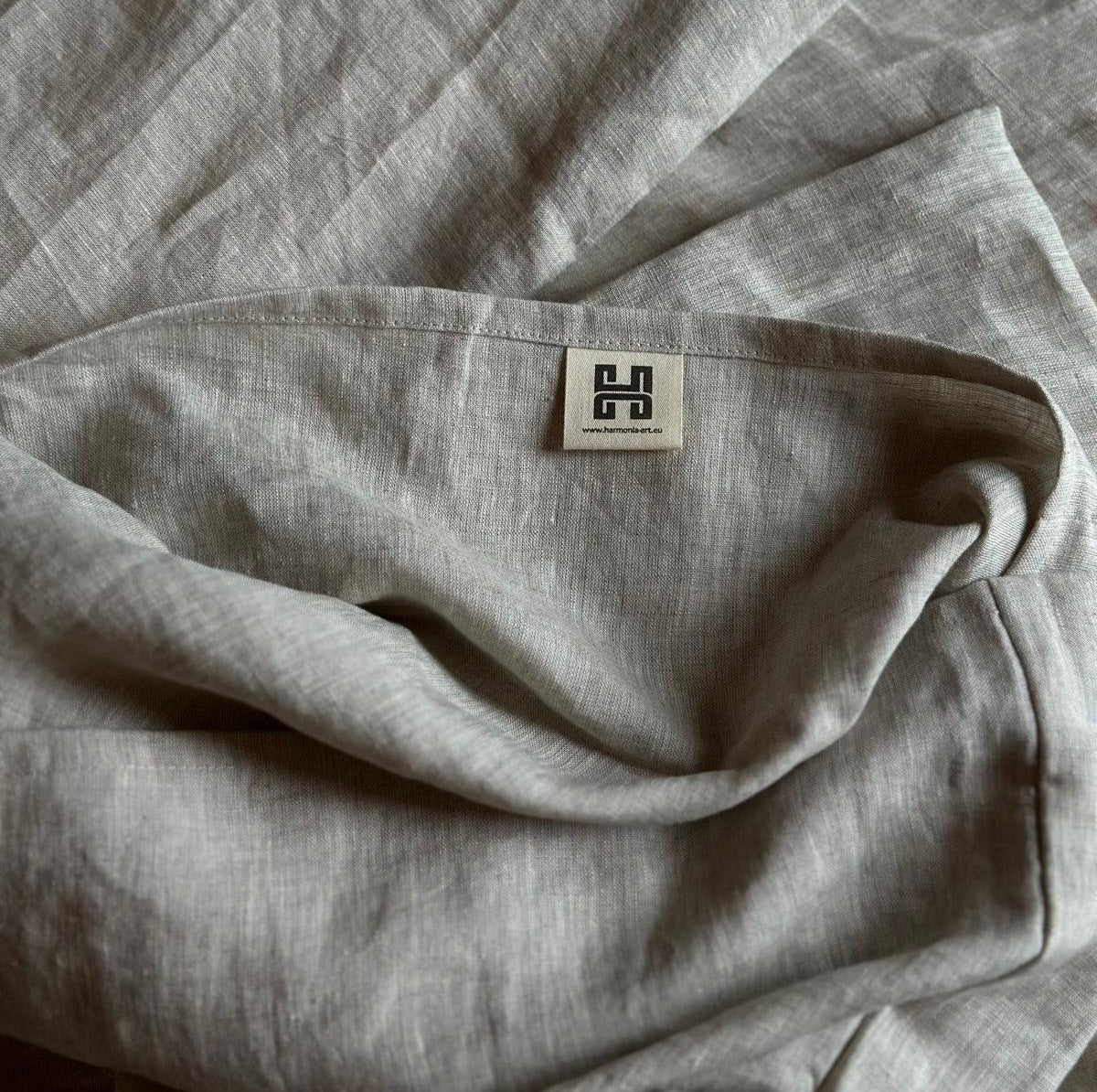 Natural Linen Fitted Sheet - sage