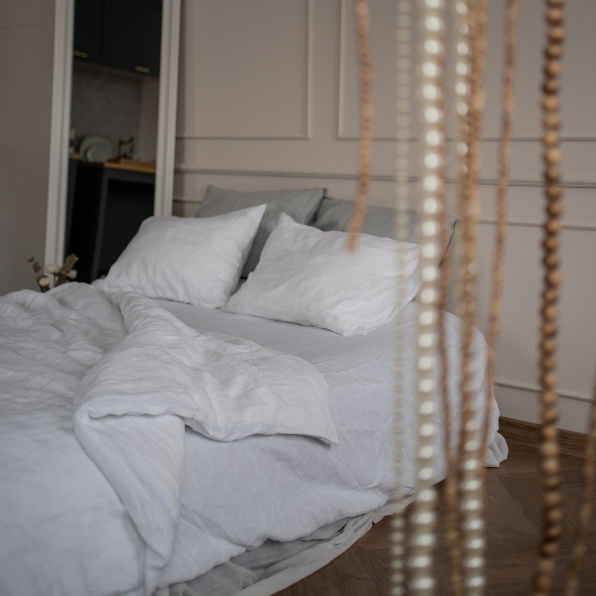 White Scandinavian sleep set - Harmonia Linens