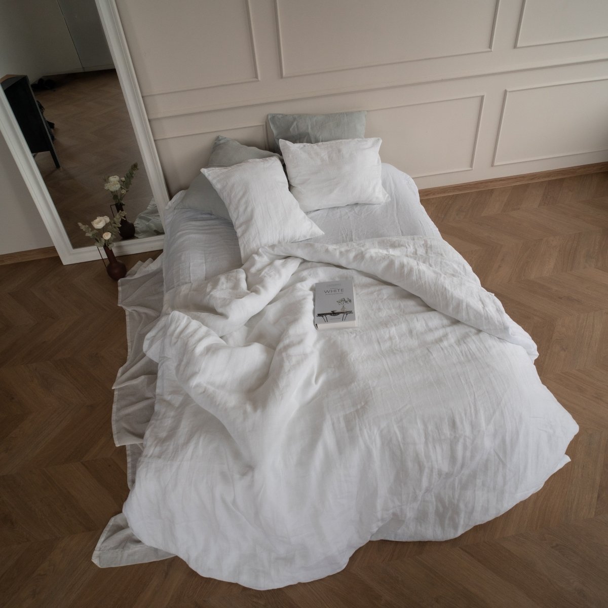White Scandinavian sleep set - Harmonia Linens