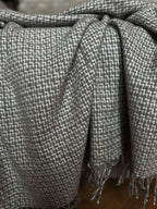 Wool & Bamboo Blend Blanket - Beige - Harmonia Linens