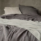 Wool & Bamboo Blend Blanket - Natural - Harmonia Linens
